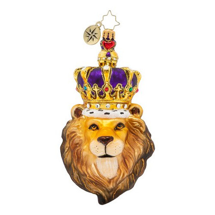 Christopher Radko Roaring Royalty Lion Ornament