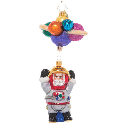 Christopher Radko Santa in Space Ornament