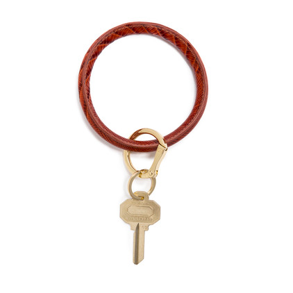 O-venture Big O Key Ring Cognac Lizard