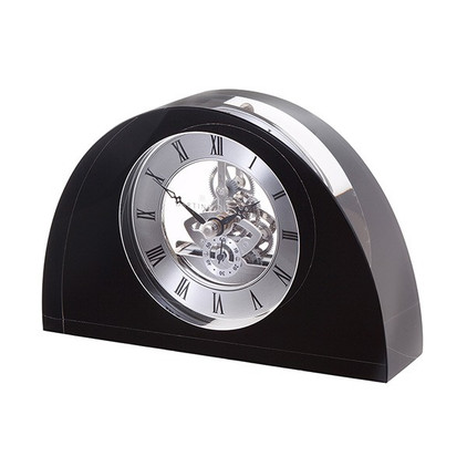 Dartington Half Moon Clock - Black