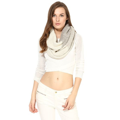 Darzzi Warm Grey Stone Ombre Scarf