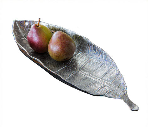 Dessau Home Bronze Banana Leaf Tray Home Decor