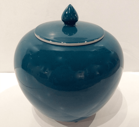 Dessau Home Egg Shell Blue Tea Jar