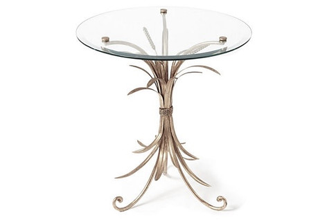 Dessau Home Antique Silver Wheat Table