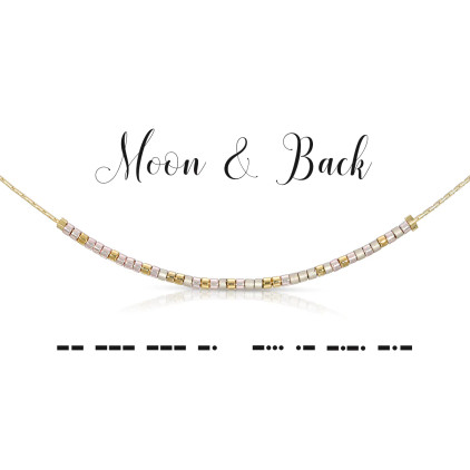 Dot & Dash Necklace - Moon & Back