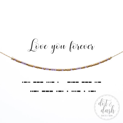 Dot & Dash Necklace - Love You Forever