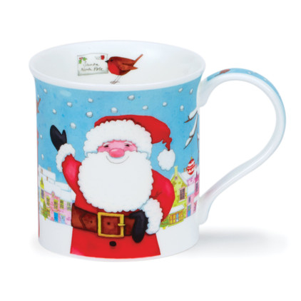 Dunoon Bute Christmas Post Box Santa Mug