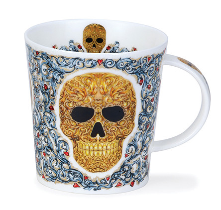 Dunoon Lomond Elysium Golden Sugar Skull Mug
