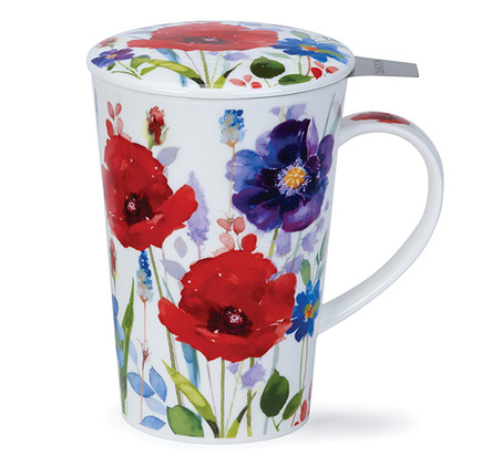 Dunoon Shetland Mug, Infuser & Lid Set Wild Garden