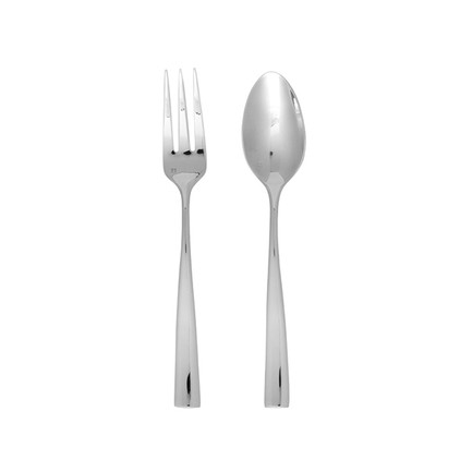 Fortessa Flatware Stainless Lucca 2pc Serve Set Boxed