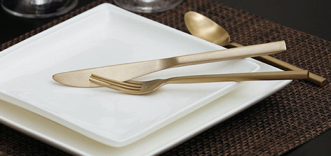 Fortessa Arrezzo Brushed Gold 20p Flatware Set