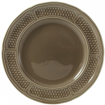 Gien Pont Aux Choux Taupe Dinner Plate