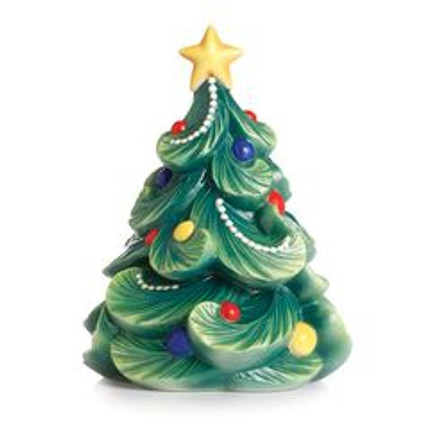 Franz Collection Porcelain Holiday Greetings Christmas Tree