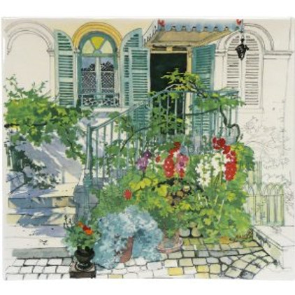 Gien Paris A Giverny Square Plate