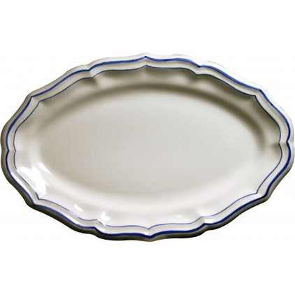 Gien Filet Bleu Oval Platter