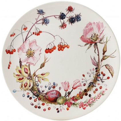 Gien Bouquet Floral Cake Platter