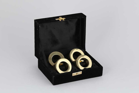 Dessau Home Gold Ring Napkin Ring Set of 4