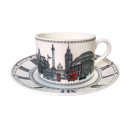 Halcyon Days London Icons Teacup & Saucer