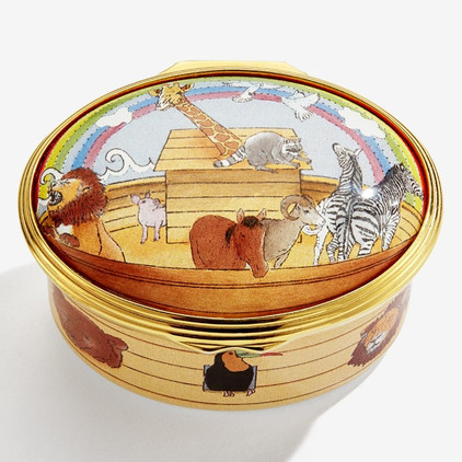 Halcyon Days Noah's Ark All Aboard Enamel Box