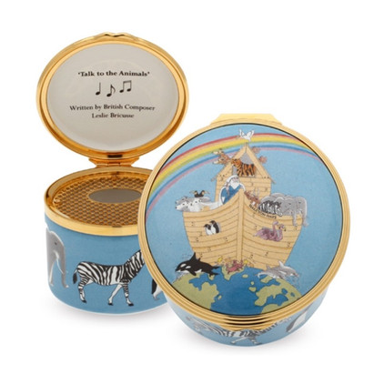 Halcyon Days Noah's Ark Musical Enamel Box