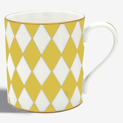 Halcyon Days Parterre Yellow Mug