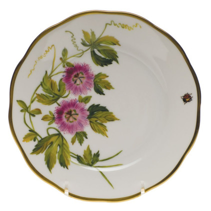 Herend American Wildflower Bread & Butter Plate 6 inch D - Passion Flower