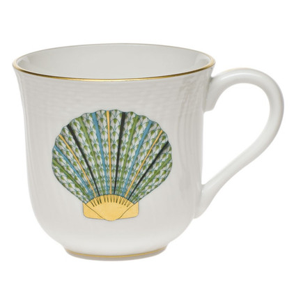 Herend Aquatic Mug - Scallop Shell (10 Oz) 3.