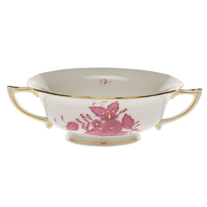Herend Chinese Bouquet Raspberry Cream Soup Cup (8 Oz)