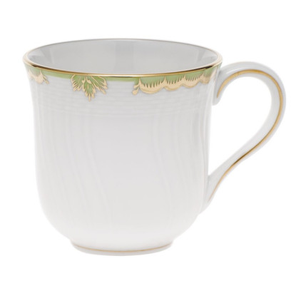 Herend Princess Victoria Green Mug (10 Oz) 3.5 inch H