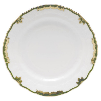 Herend Princess Victoria Dark Green Bread & Butter Plate 6 inch D