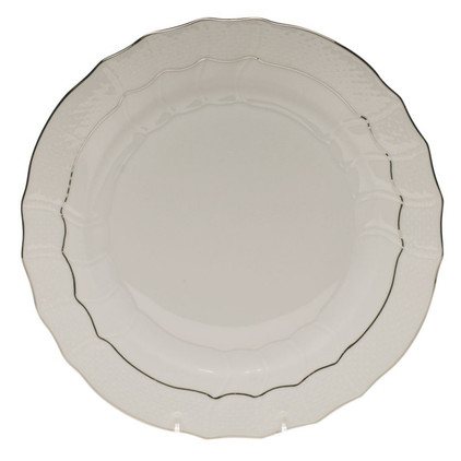 Herend Platinum Edge Dinner Plate 10.5 inch D