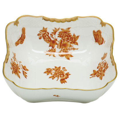 Herend Porcelain Queen Victoria Square Salad Bowl 10Sq