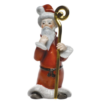 Herend Natural Coloration Father Christmas 2.75 inch L X 6 inch H