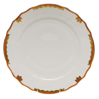 Herend Princess Victoria Rust Dinner Plate 10.5 inch D