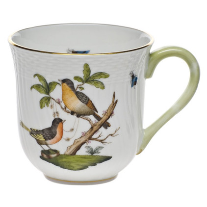 Herend Rothschild Bird Mug - Motif 08 (10 Oz) 3.5 inch H