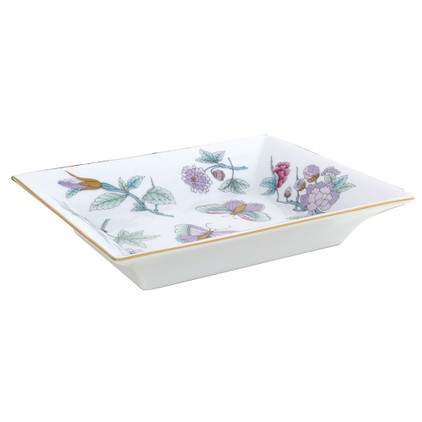 Herend Porcelain Royal Garden Royal Wedding Jewelry Tray 7.5L X 6.25W