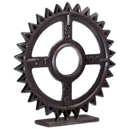 Iron and Bronze Gear Sculpture #4 by Cyan Design