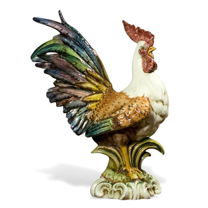 Intrada Italy Campagna 23.5" Colored Rooster Statue