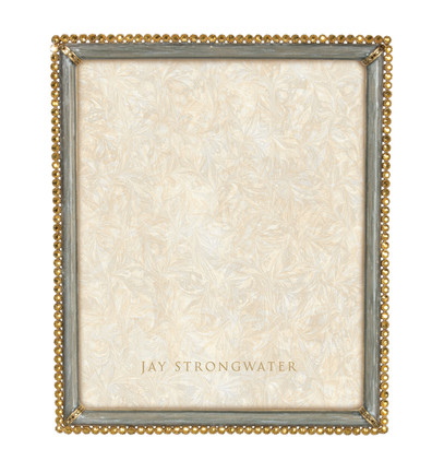 Jay Strongwater Laetitia Stone Edge 8in. x 10in. Frame, Gray