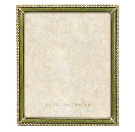 Jay Strongwater Laetitia Stone Edge 8in. x 10in. Frame, Green