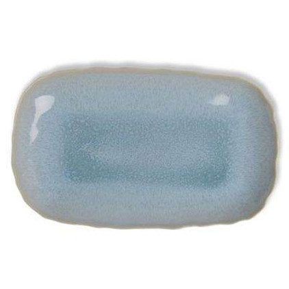 Jars Ceramics Plume Ocean Blue Rectangular Dish 15.7