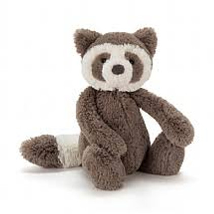 Jellycat Bashful Raccoon Medium Plush Animal