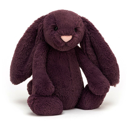 Jellycat Bashful Plum Bunny Medium Plush Toy