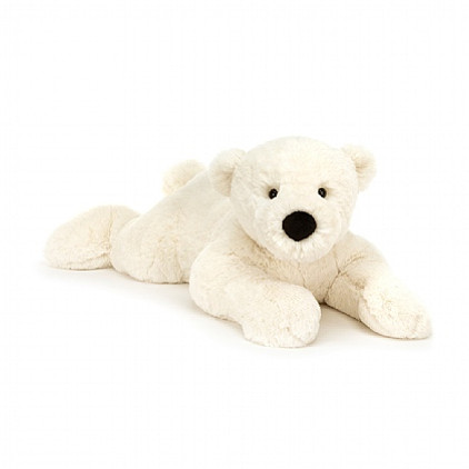 Jellycat Perry Polar Bear Lying Stuffed Toy