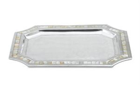 Julia Knight Classic 20" Octagonal Tray - Snow