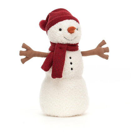 Jellycat Teddy Snowman Stuffed Toy