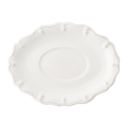 Juliska Dinnerware Berry and Thread Sauce Boat Stand - Whitewash