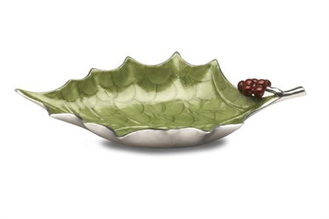 Julia Knight Holly Sprig 17" Bowl - Mojito