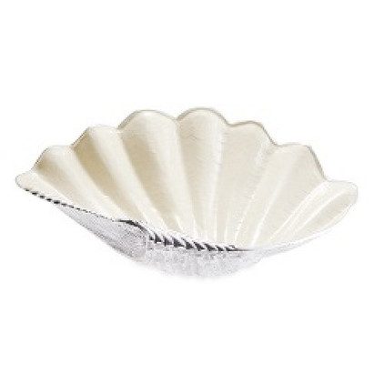 Julia Knight Tahitian Clam Shell 25" Bowl Snow