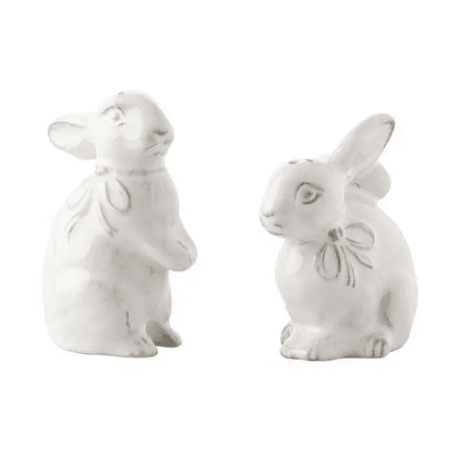 Juliska Clever Creatures Napoleon & Josephine Bunny Salt/Pepper